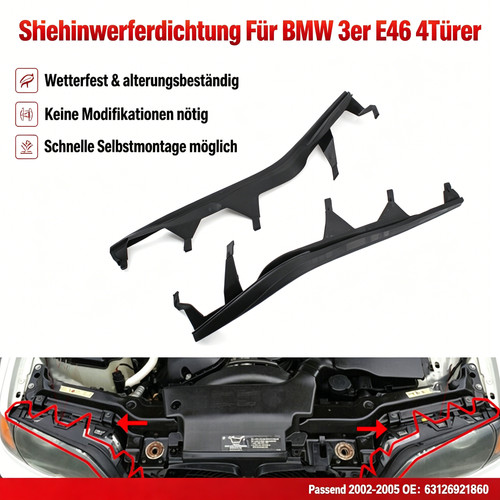 2stk scheinwerferdichtung für - 2stk,